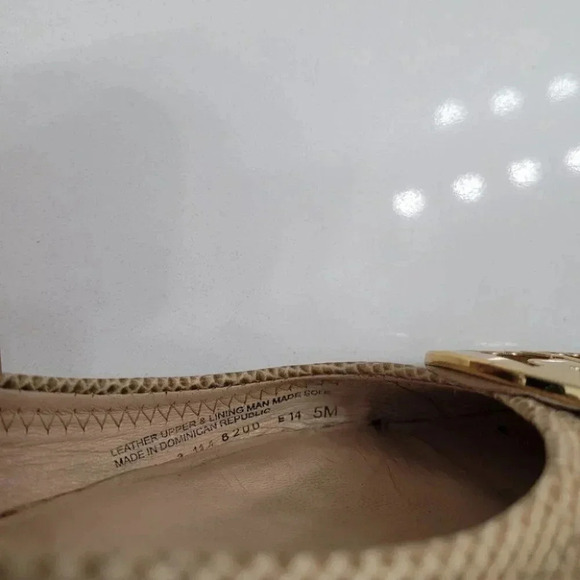 Tory Burch Serena Ballet Flat Vitraux Snake Clay Gold Cap Toe - Picture 8 of 16